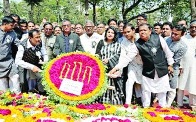 আন্তর্জাতিক মাতৃভাষা দিবসে জনতা ব্যাংকের শ্রদ্ধার্ঘ্য