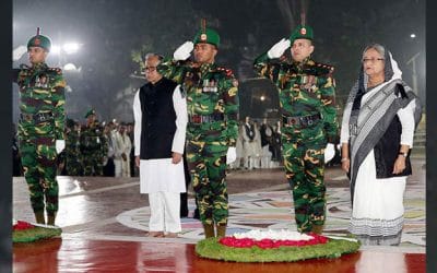 ভাষা শহীদদের প্রতি রাষ্ট্রপতি ও প্রধানমন্ত্রীর শ্রদ্ধা