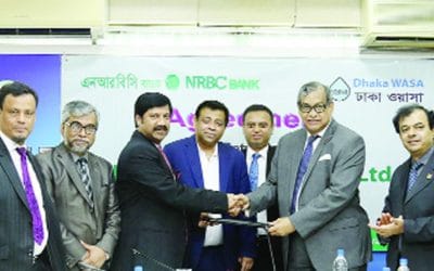 ঢাকা ওয়াসা-এনআরবিসি ব্যাংকের চুক্তি নবায়ন