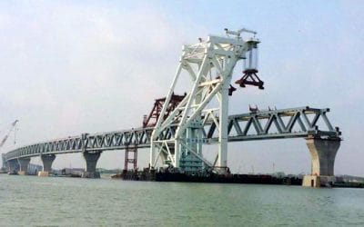 দৃশ্যমান হলো পদ্মাসেতুর সাড়ে ১৩শ’ মিটার
