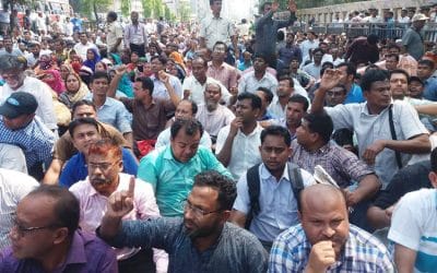 এমপিওভুক্তির দাবিতে আবারও রাজপথে শিক্ষক-কর্মচারীরা