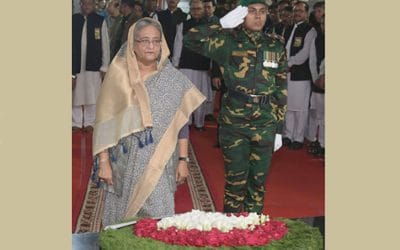 ৭ই মার্চ উপলক্ষে বঙ্গবন্ধুর প্রতি প্রধানমন্ত্রীর শ্রদ্ধা