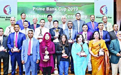 প্রাইম ব্যাংক চ্যালেঞ্জ কাপ গলফ টুর্নামেন্টের পুরস্কার বিতরণ