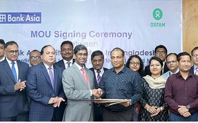 ব্যাংক এশিয়ার সঙ্গে অক্সফামের এমওইউ সই
