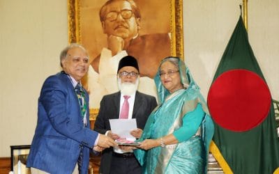 প্রধানমন্ত্রীর ত্রাণ তহবিলে ইসলামী ব্যাংকের এক কোটি টাকা প্রদান