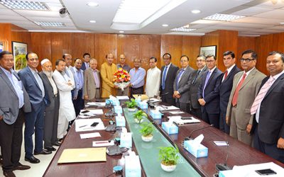 মার্কেন্টাইল ব্যাংকের অডিট কমিটির চেয়ারম্যান ড. মাহমুদকে সংবর্ধনা