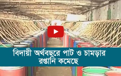 বিদায়ী অর্থবছরে পাট ও চামড়ার রপ্তানি কমেছে