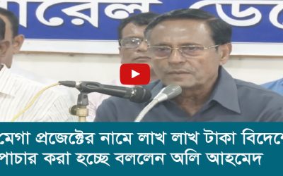 মেগা প্রজেক্টের নামে লাখ লাখ টাকা বিদেশে পাচার করা হচ্ছে বললেন অলি আহমেদ