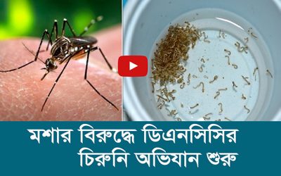মশার বিরুদ্ধে ডিএনসিসির চিরুনি অভিযান শুরু