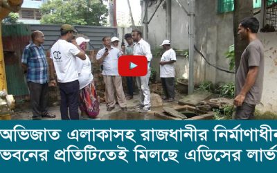 অভিজাত এলাকাসহ রাজধানীর নির্মাণাধীন ভবনের প্রতিটিতেই মিলছে এডিসের লার্ভা