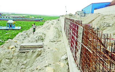 নদী দখল ও ভরাট করে মেঘনা গ্রুপের স্থাপনা তৈরি