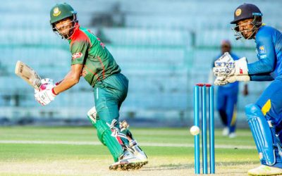 সাঈফের সেঞ্চুরি, নাঈমের ফিফটিতে বাংলাদেশের ৩২২