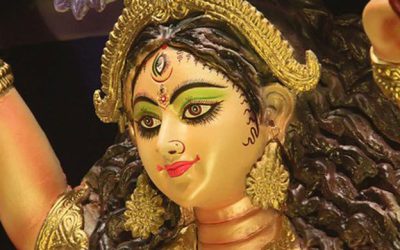 বিজয়ী দশমীতে পূজামণ্ডপে ভক্তদের ভিড়