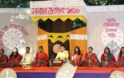 সোনালি ধানের ঘ্রাণে ঘ্রাণে এলো নবান্ন উৎসব