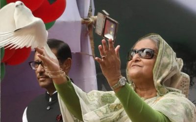 পায়রা উড়িয়ে সম্মেলন উদ্বোধন করলেন শেখ হাসিনা