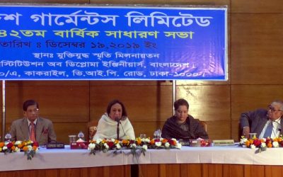 দেশ গার্মেন্টসের এজিএমে ১০ শতাংশ লভ্যাংশ অনুমোদন
