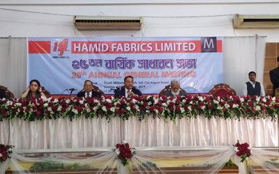 হামিদ ফেব্রিক্সের ১০ শতাংশ নগদ লভ্যাংশ অনুমোদন