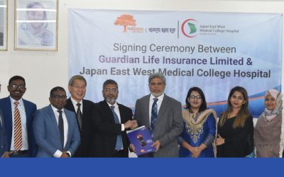 জাপান ইস্ট ওয়েস্ট মেডিকেল ও গার্ডিয়ান লাইফ গ্রুপ বীমাচুক্তি সই