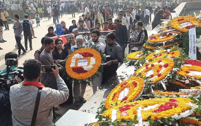 বিনম্র শ্রদ্ধায় সিক্ত রায়েরবাজার বধ্যভূমি