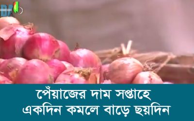 পেঁয়াজের দাম সপ্তাহে একদিন কমলে বাড়ে ছয়দিন