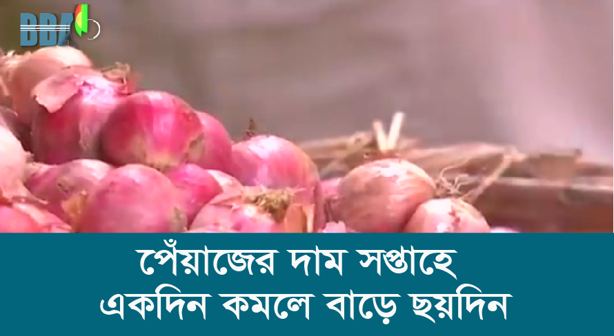 পেঁয়াজের দাম সপ্তাহে একদিন কমলে বাড়ে ছয়দিন