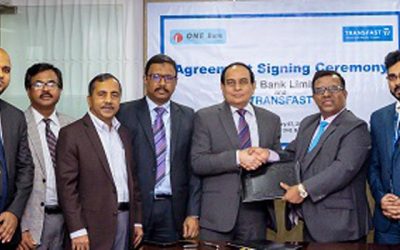 ওয়ান ব্যাংক-ট্রান্স ফাস্ট রেমিটেন্স এলএলসির চুক্তি সই