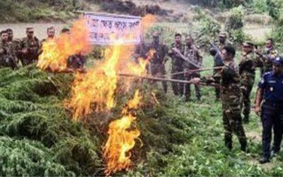 রামগড়ে আগুনে পুড়ে গেছে ১১ বসতঘর