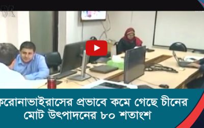 করোনাভাইরাসের প্রভাবে কমে গেছে চীনের মোট উৎপাদনের ৮০ শতাংশ