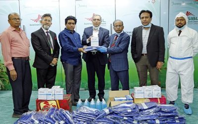 সোশ্যাল ইসলামী ব্যাংকের চিকিৎসা সরঞ্জাম প্রদান