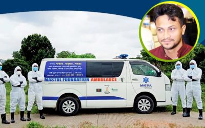 করোনায় মৃতদের দাফনকার্যে অ্যাম্বুলেন্স দিলেন সাকিব