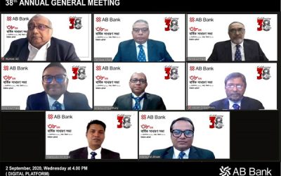 এবি ব্যাংকের এজিএমে ৫% স্টক ডিভিডেন্ড অনুমোদন