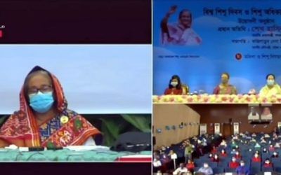শিশুদের প্রতিদিন এক ঘণ্টার জন্য বাইরে নিয়ে যান : প্রধানমন্ত্রী