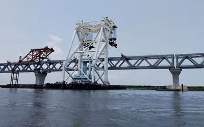 পদ্মা সেতুতে বসলো ৩৩তম স্প্যান
