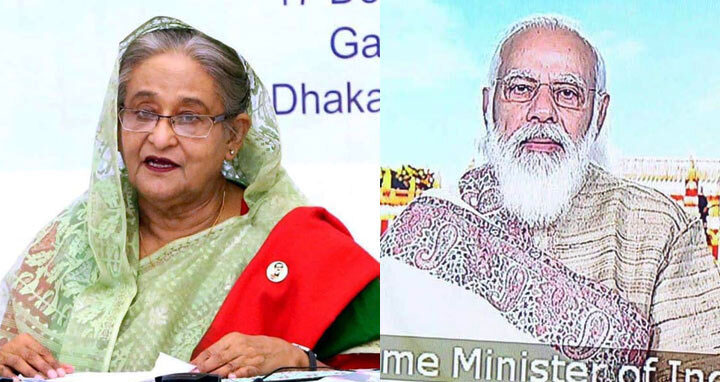 হাসিনা-মোদি আলোচনা শেষে ৩৯ দফা যৌথ ঘোষণা