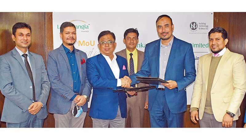 লংকাবাংলা ফাইন্যান্স ও বিল্ডিং টেকনোলজি অ্যান্ড আইডিয়াস-এর মধ্যে সমঝোতা চুক্তি