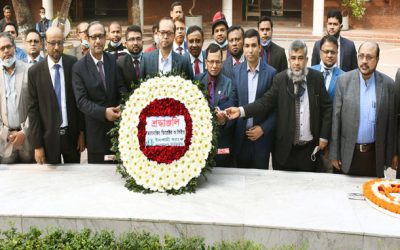 বঙ্গবন্ধুর সমাধিতে ইসলামী ব্যাংকের নবনিযুক্ত এমডি ও সিইওর শ্রদ্ধা