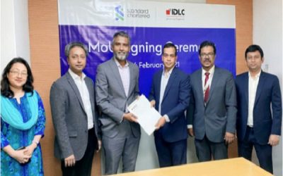 আইডিএলসি’র সঙ্গে স্ট্যান্ডার্ড চার্টার্ড ব্যাংককের সমঝোতা চুক্তি স্বাক্ষর