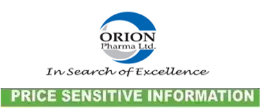 price sensitive information of orion pharma limited