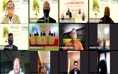 গ্লোবাল ইন্স্যুরেন্সের এজিএম’এ ১০ শতাংশ লভ্যাংশ অনুমোদন