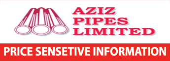 price sensitive information of aziz pipes limited