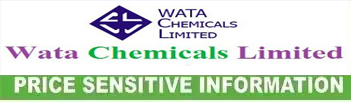 price sensitive information of wata chemicals