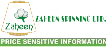 price sensitive information of zaheen spinning ltd.