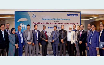 সন্ধানী লাইফ ইন্স্যুরেন্স এর সঙ্গে ব্যাংক এশিয়ার চুক্তি