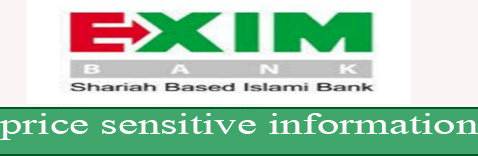 price sensitive information of exim bank limited