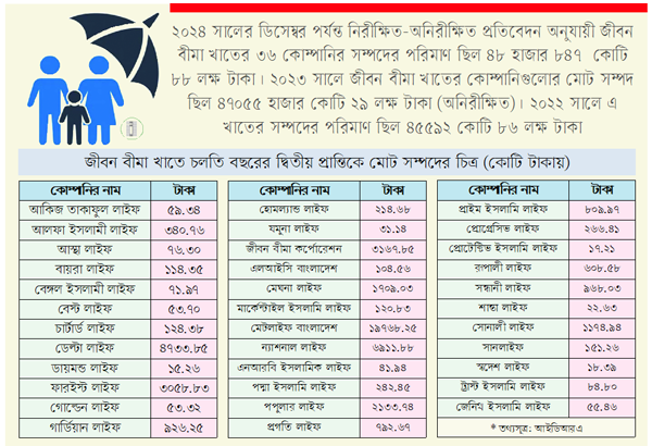 মোট সম্পদ দাঁড়িয়েছে ৪৯ হাজার ৪৫ কোটি টাকা