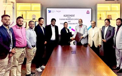 মেঘনা লাইফ ও গ্রামীণ হেলথটেকের সমঝোতা স্মারক