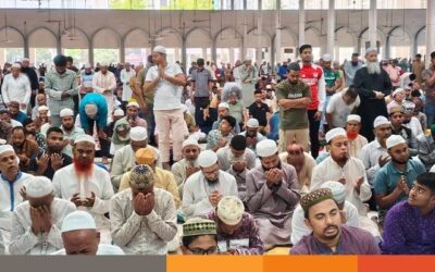 বৃষ্টি উপেক্ষা করে জুমাতুল বিদায় মুসল্লিদের ঢল