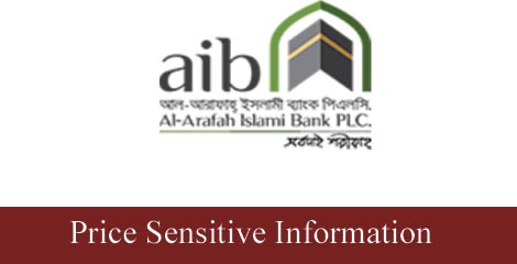 Price Sensitive information of Al Arafah Islami Bank Plc.