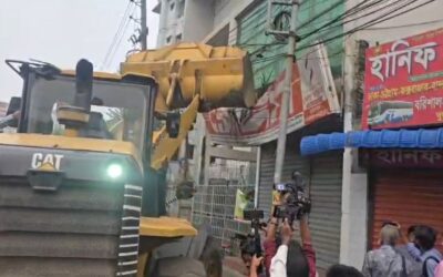 সায়েদাবাদে একাধিক অবৈধ কাউন্টার সিলগালা