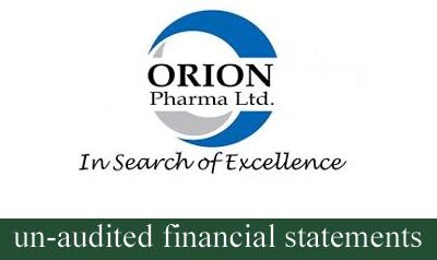 Un-audited 3rd Quarter financial statements of Orion pharma limited